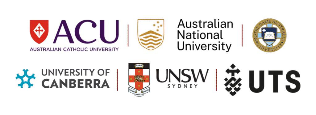 Logos for multiple Australian Universities